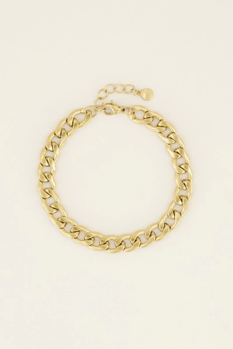 Armband Platte Schakels 1 Armband Platte Schakels