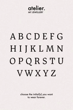 Atelier Vintage Zegelring -Mode Verkoop alfabet 1 4