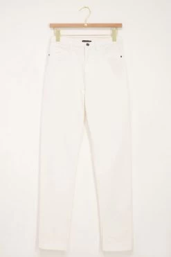 Witte Jeans Met Split -Mode Verkoop mj07200 0900