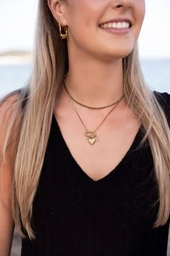 MOOD Ketting Met Zwarte Stenen -Mode Verkoop mood ketting met zwarte stenen mj05831