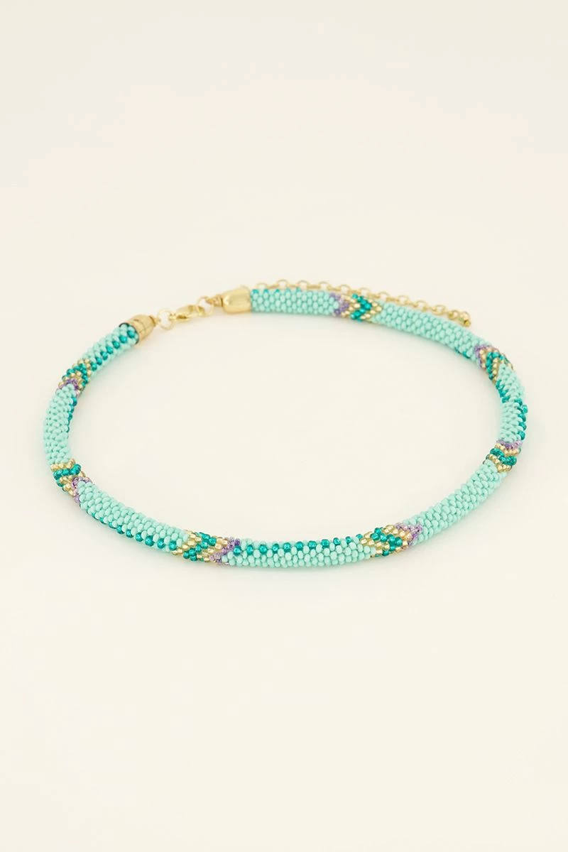 Gekleurde Kralen Ketting 3 Gekleurde Kralen Ketting - Afbeelding 3