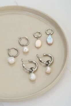 Oorringen Met Parel -Mode Verkoop oorringen met parel mj01870 1500