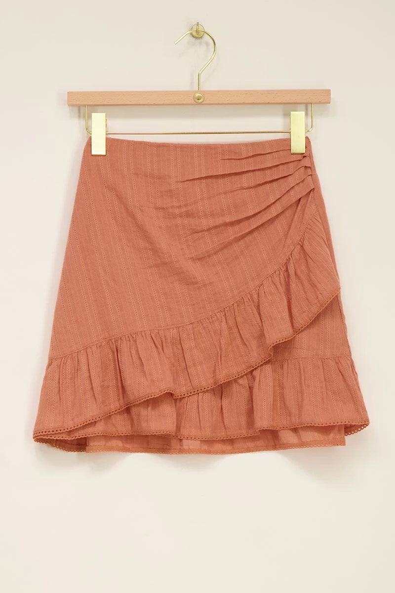 Oranje Rok Met Ruffles 6 Oranje Rok Met Ruffles - Afbeelding 6