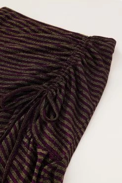 Paars Rokje Met Strepen & Trekkoord 14 Paars Rokje Met Strepen & Trekkoord -Mode Verkoop paars rokje met strepen trekkoord mj06257 0700 6