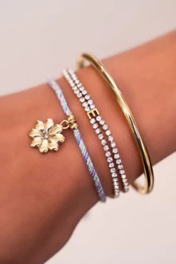 Blauwe Armband Met Love In Bloom Charm 9 Blauwe Armband Met Love In Bloom Charm -Mode Verkoop product images mj 6019