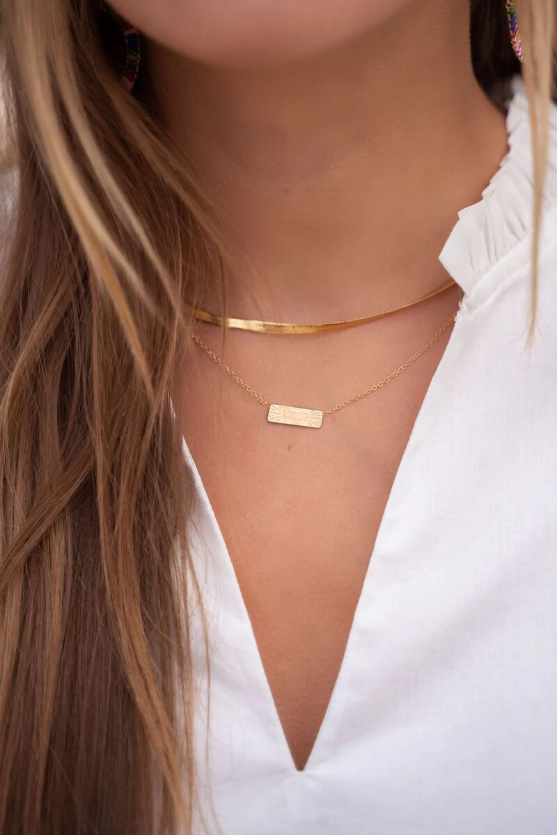 Platte Schakelketting Dun 2 Platte Schakelketting Dun - Afbeelding 2