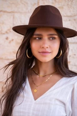 Bruine Fedora Hoed -Mode Verkoop product images my 4474