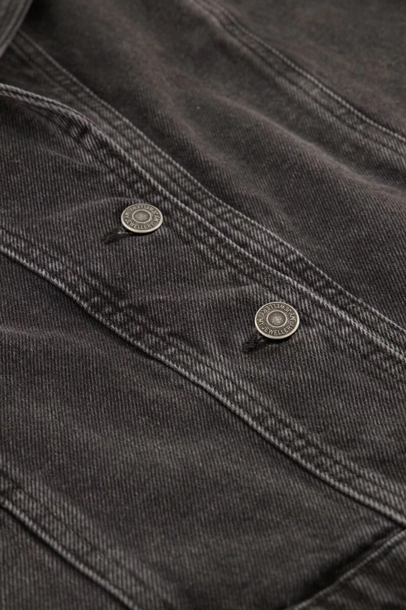 Zwart Denim Gilet Met Zakken 7 Zwart Denim Gilet Met Zakken - Afbeelding 7