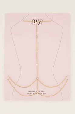 Body Chain Met Strass Steentjes