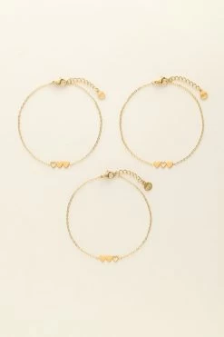 Armbanden Set Drie Hartjes