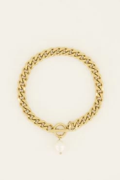 Giftbox Schakels Met Parel Set -Mode Verkoop product images gift box chains pearl set 4