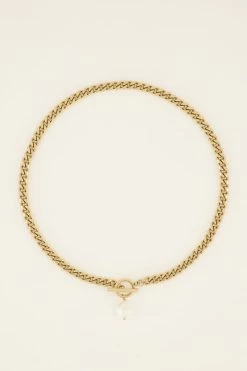 Giftbox Schakels Met Parel Set -Mode Verkoop product images gift box chains pearl set 5