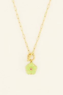 Casa Fiore Ketting Met Lime Hibiscus Bloem