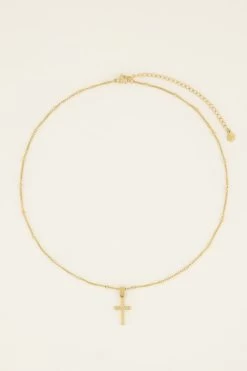 Bold Spirit Ketting Met Geribbeld Kruis -Mode Verkoop product images mj07703 1200 3