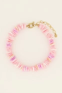 Sunchasers Enkelbandje Met Roze Surf Kralen