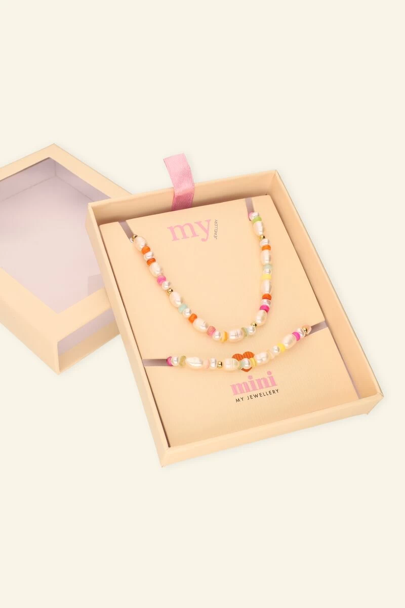 Kindergiftbox Parel Ketting & Armband 1 Kindergiftbox Parel Ketting & Armband