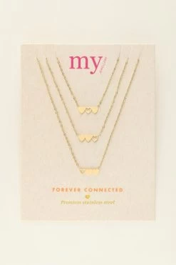 Kettingen Set Drie Hartjes