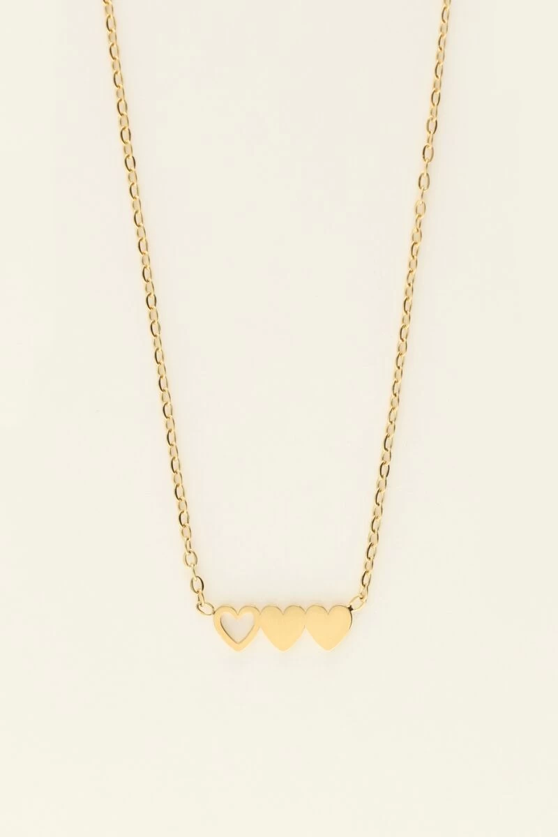 Kettingen Set Drie Hartjes 5 Kettingen Set Drie Hartjes - Afbeelding 5