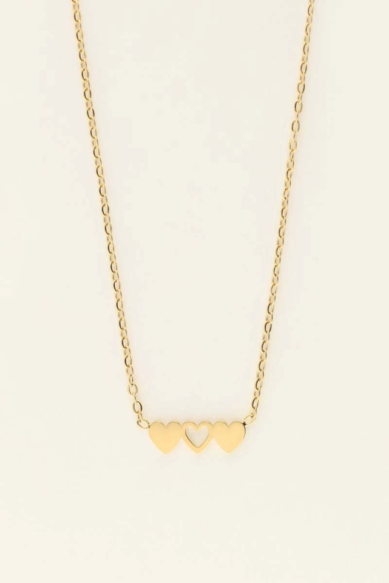 Kettingen Set Drie Hartjes 6 Kettingen Set Drie Hartjes - Afbeelding 6