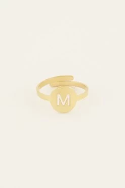 Open Initiaal Ring Groot