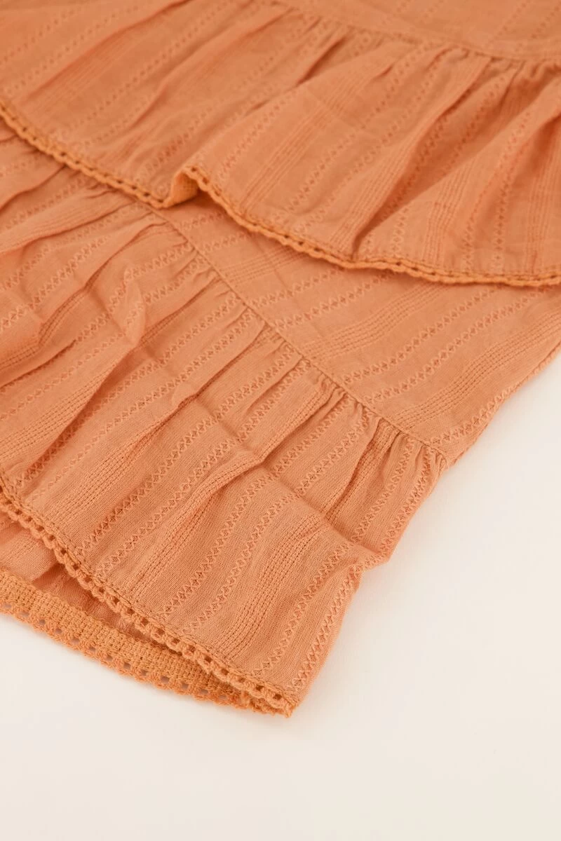 Oranje Rok Met Ruffles 7 Oranje Rok Met Ruffles - Afbeelding 7