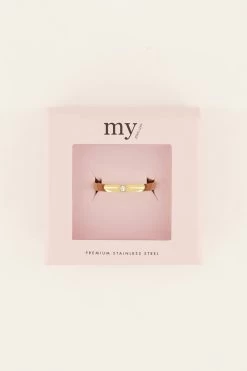 Ring Met Transparante Steen -Mode Verkoop ring with single rhinestone 4