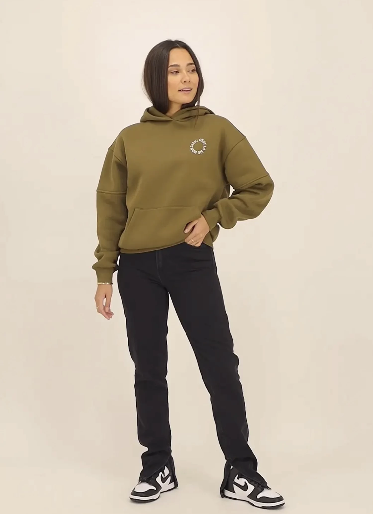 Groene Hoodie Le Grand Amour 2 Groene Hoodie Le Grand Amour - Afbeelding 2