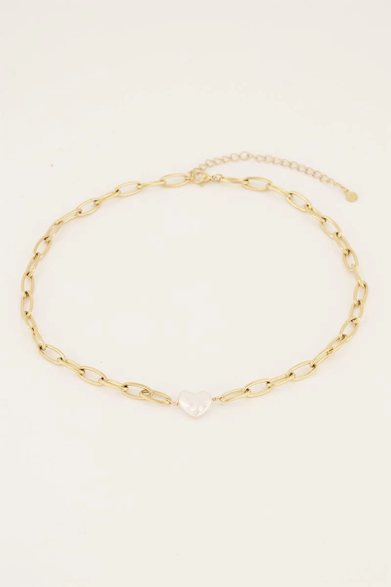 Shapes Schakelketting Met Hartje 3 Shapes Schakelketting Met Hartje - Afbeelding 3