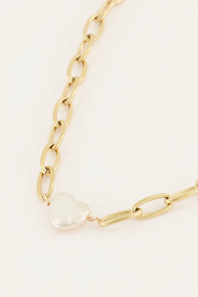 Shapes Schakelketting Met Hartje 4 Shapes Schakelketting Met Hartje - Afbeelding 4