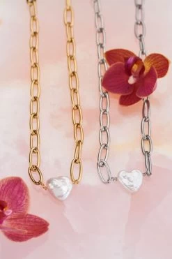 Shapes Schakelketting Met Hartje 14 Shapes Schakelketting Met Hartje -Mode Verkoop shapes schakelketting met hartje mj06021 2