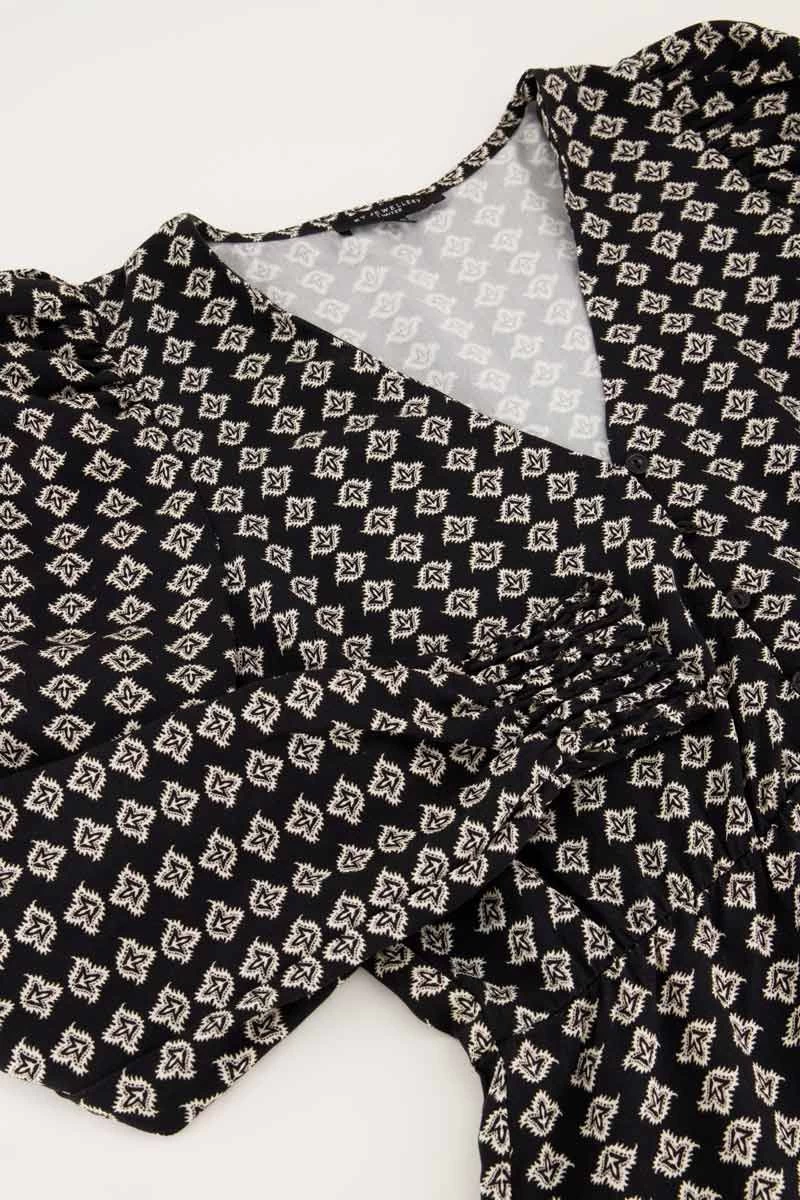 Zwarte Jurk Met Shapes Print 7 Zwarte Jurk Met Shapes Print - Afbeelding 7