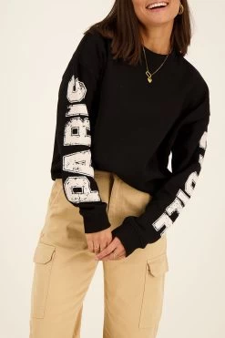 Zwarte Sweater Paris Etoile